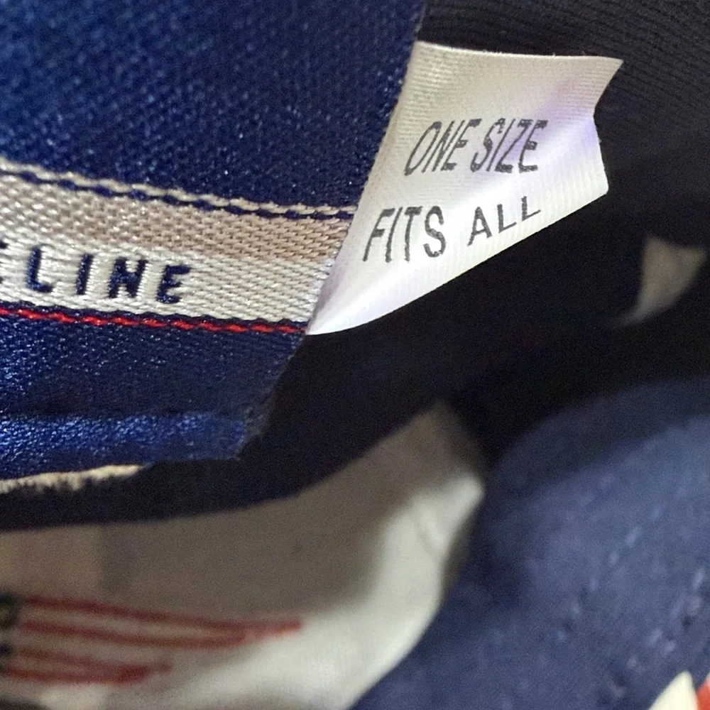 NFL New England Patriots Navy Blue fitted ball Cap hat size M/L